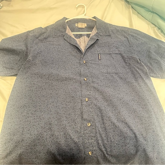 Men's Blue Patterned Shirt - Picture 1 of 2